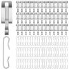 Moxweyeni 96 Pieces Heat Cable Roof Gutter Clips Christmas Light Clips 1.8" De Icing Cable Xmas Light Hooks and Spacers Set Outdoor Decor view 1