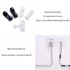 Cable Clips with Strong Self-Adhesive Cable Management Wire Holder Sticky Tidy and Organizer Cord and Wires for Home - 20 Pcs(Black) view 3