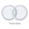 Rebower Speaker Grill Cover Mesh Subwoofer Grill Guard Protector (with Screws), [for Home Audio DIY] - 8 Inch/White / 2 Pcs view 1