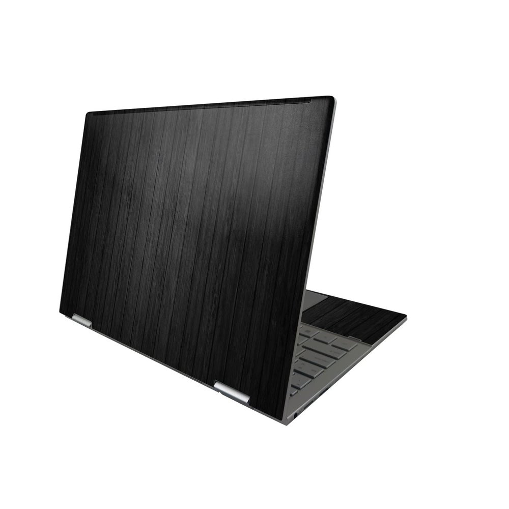 MightySkins Skin Compatible with HP Envy x360 13" (2022) - Black Wood | Protective, Durable, and Unique Vinyl Decal wrap Cover | Easy to Apply, Remove, and Change Styles | Made in The USA