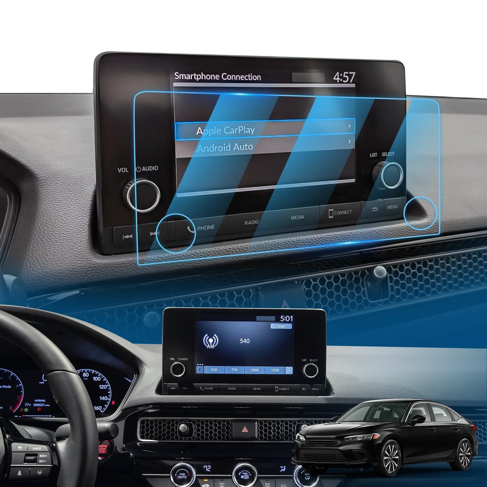 LFOTPP Glass Screen Protector for 7-Inch Honda CR-V (2023-2025)/Honda Pilot (2023-2025)/Civic (2022-2026)/Honda HR-V(2023-2025)/Acura Integra (2023-2025)/Honda Accord(2023-2025)Infotainment Display 9H Scratch Resistant