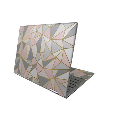 MightySkins Skin Compatible with HP Envy x360 13" (2022) - Rose Gold Polygon | Protective, Durable, and Unique Vinyl Decal wrap Cover | Easy to Apply, Remove, and Change Styles | Made in The USA