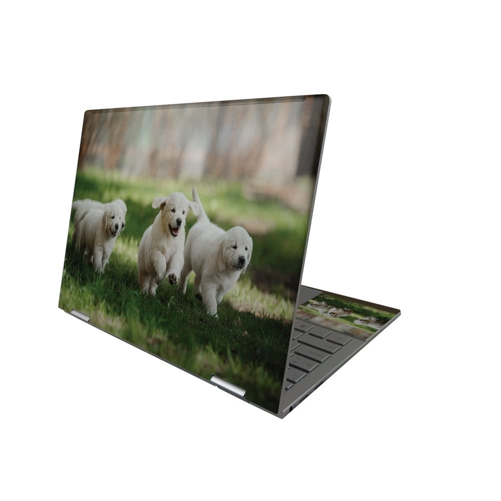 MightySkins Skin Compatible with HP Envy x360 13" (2022) - Puppy Pack | Protective, Durable, and Unique Vinyl Decal wrap Cover | Easy to Apply, Remove, and Change Styles | Made in The USA
