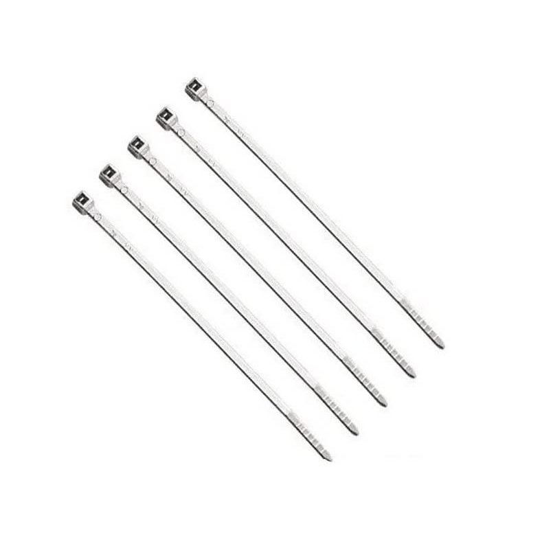 10 Show Chrome 6" Cable Zip Ties for Wire, Brake & Clutch Lines, Hose, Harness Style-9856-7155