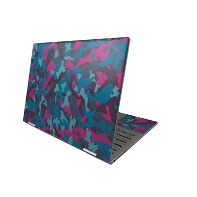 MightySkins Skin Compatible with HP Envy x360 13" (2022) - Cool Blue Pink Camo | Protective, Durable, and Unique Vinyl Decal wrap Cover | Easy to Apply, Remove, and Change Styles | Made in The USA