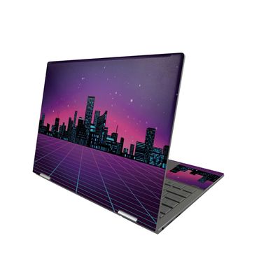 MightySkins Skin Compatible with HP Envy x360 13" (2022) - Synthwave City | Protective, Durable, and Unique Vinyl Decal wrap Cover | Easy to Apply, Remove, and Change Styles | Made in The USA