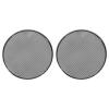 Rebower Speaker Grill Cover Mesh Black Subwoofer Grill Guard Protector, [for Home Audio DIY] - 8 Inch/Silver Tone Frame / 2 Pcs view 1