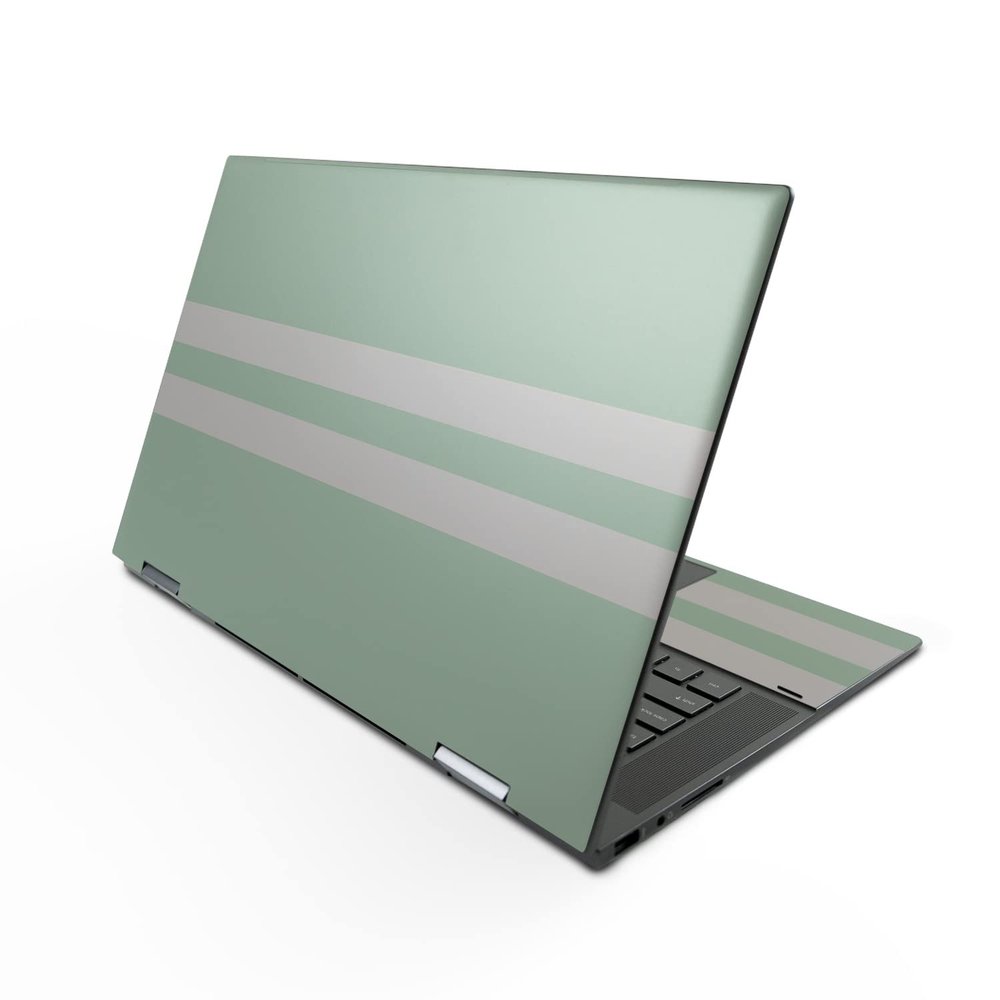 MightySkins Skin Compatible with HP Envy x360 15" (2022) - Mint Stripes | Protective, Durable, and Unique Vinyl Decal wrap Cover | Easy to Apply, Remove, and Change Styles | Made in The USA