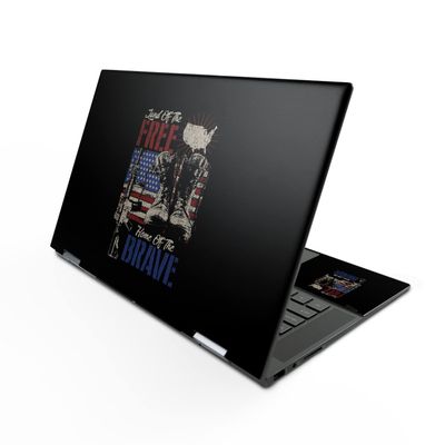 MightySkins Skin Compatible with HP Envy x360 15" (2022) - Land of The Free | Protective, Durable, and Unique Vinyl Decal wrap Cover | Easy to Apply, Remove, and Change Styles | Made in The USA