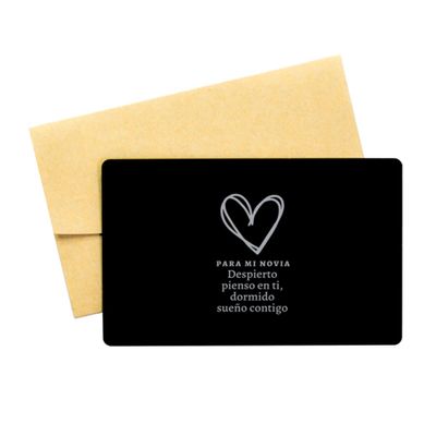 para mi Novia despierto pienso en ti, pulseras para Hombres o Mujeres - tarjeta de cartera
