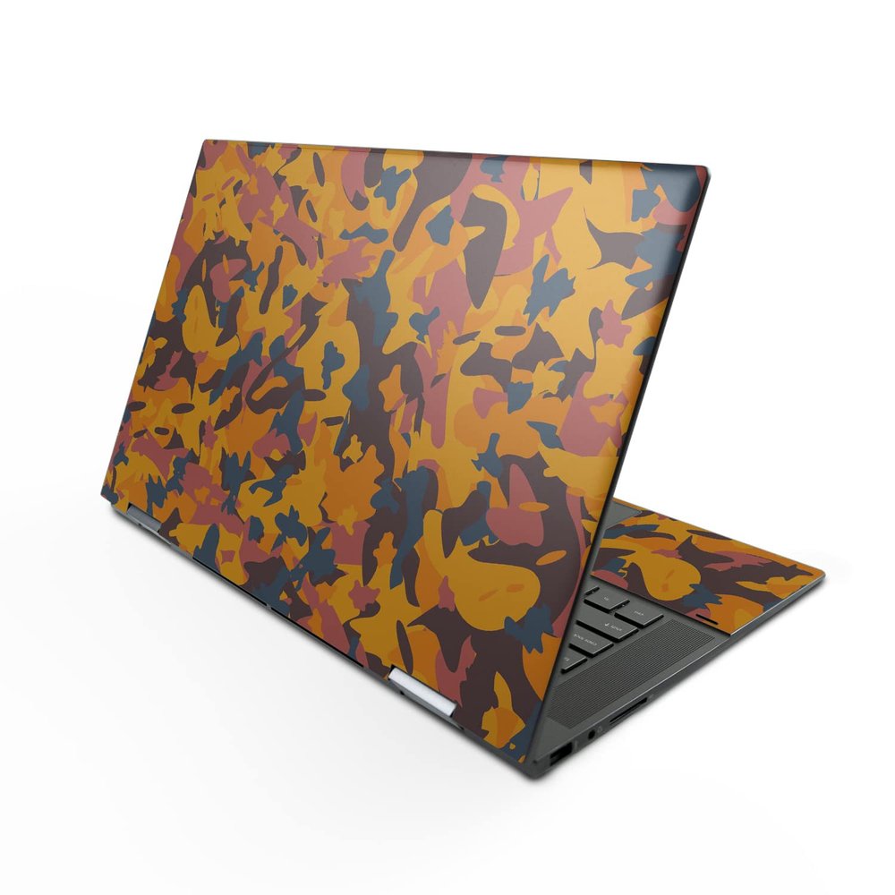 MightySkins Skin Compatible with HP Envy x360 15" (2022) - Autumn Camouflage | Protective, Durable, and Unique Vinyl Decal wrap Cover | Easy to Apply, Remove, and Change Styles | Made in The USA