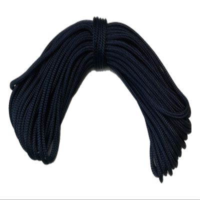 Double Braid Polyester Blue Ox Rope 1/4 Inch, Navy, 100 ft