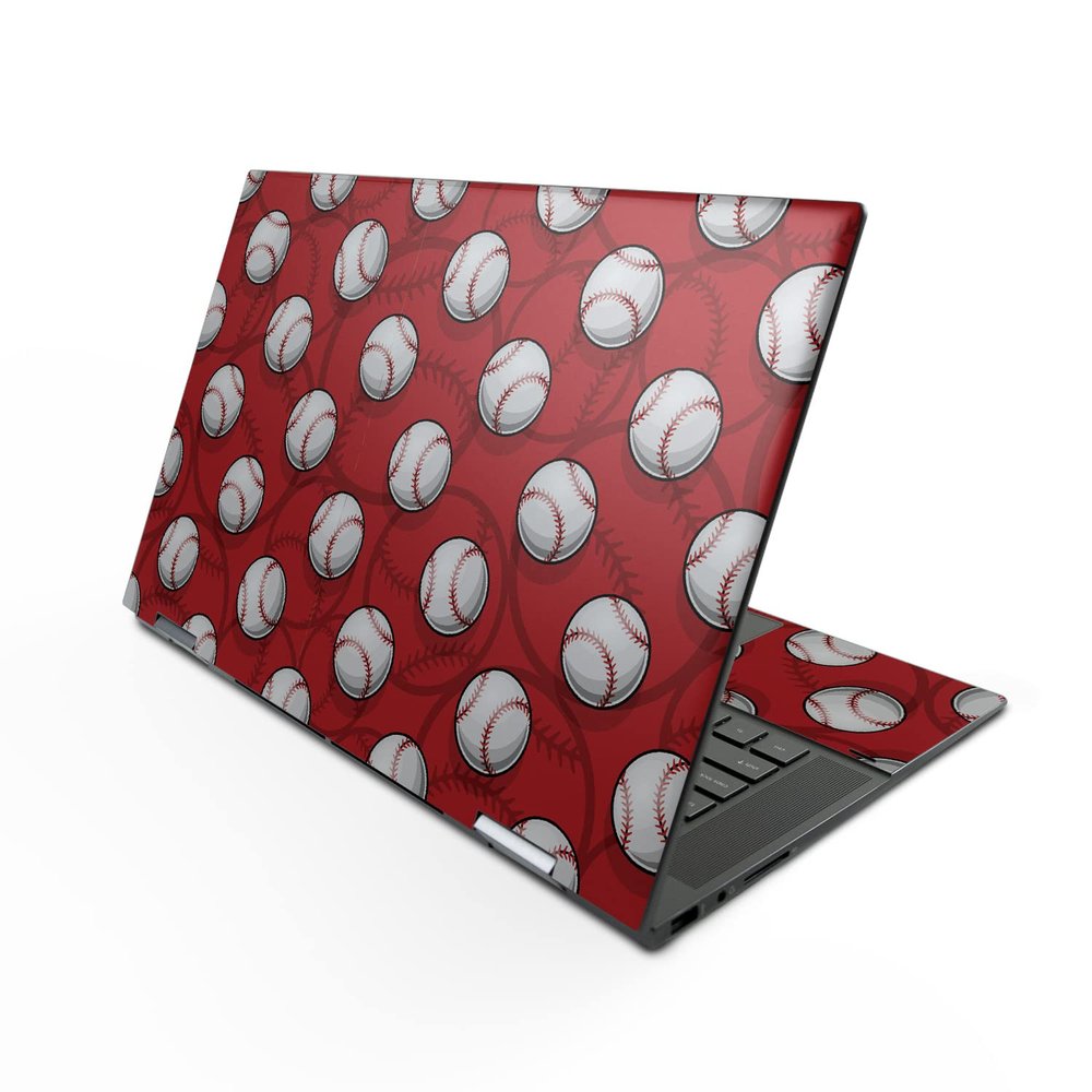 MightySkins Skin Compatible with HP Envy x360 15" (2022) - Tiled Baseball | Protective, Durable, and Unique Vinyl Decal wrap Cover | Easy to Apply, Remove, and Change Styles | Made in The USA