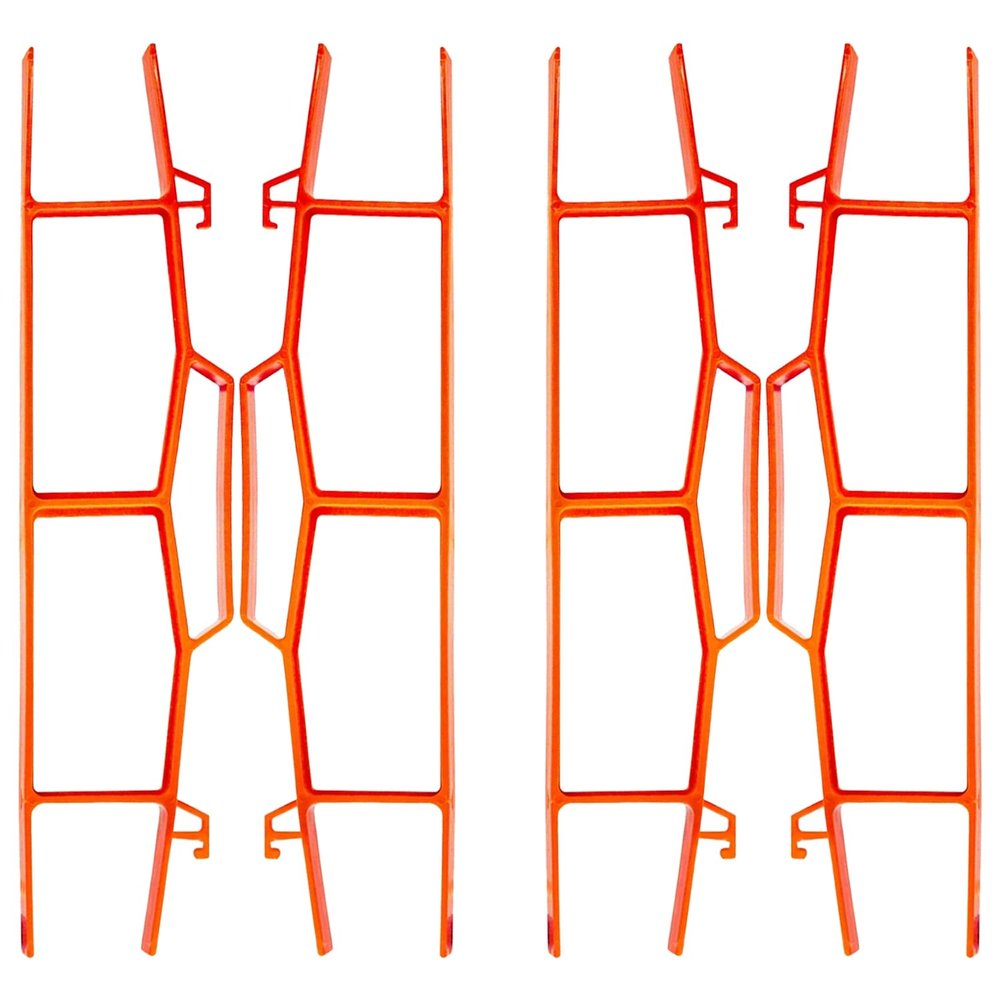 17.5" Plastic Cord Wrap Organizer  4 Pack Orange Cable Organizer with Handle for Extension Cords, Ropes & Hoses