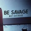 Be Savage Not Average Motivational Gym Wall Decal Quote for Home Gym Yoga Exercise Fitness Workout Inspirational Office Wall Art Decor Vinyl Removable Sticker (Large) view 1
