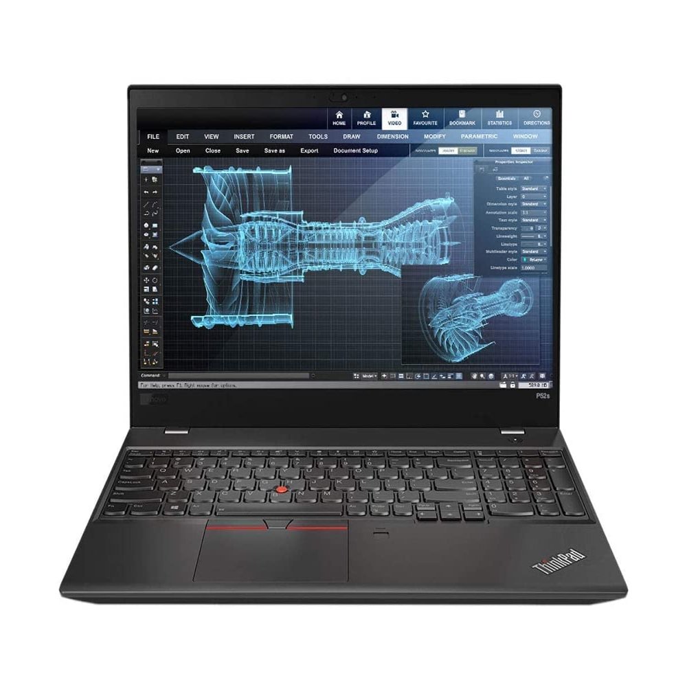 Lenovo ThinkPad P52S 15.6" FHD, Core i7-8650U 1.9GHz, 32GB RAM, 1TB M.2-NVMe, Win11P64, CAM, No Touch, Nvidia Quadro P500 2GB, (Renewed)