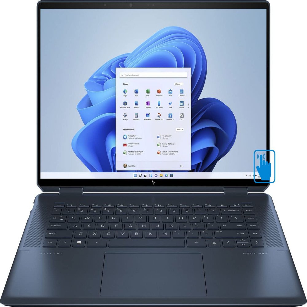 HP Spectre 16-f1013dx Home & Business 2-in-1 Laptop (Intel i7-12700H 14-Core, 16GB RAM, 1TB PCIe SSD, Intel Iris Xe, 16.0" 60Hz Touch 3K+ (3072x1920), Active Pen, Win 11 Home) (Renewed)