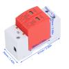 2P AC House Protector 30KA to 65KA Arrester Protective Device Wall Mount Breaker Device 385V, Protector view 2