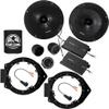 KICKER Speakers 6.5 inch for Chevrolet Silverado 1500 2015-2021 Upgrade Kit - Pair of CS Series with Adapters and Harness, Rear Door Speaker for Chevy 1500 LD/2500 HD/3500 HD (Crew Cab) 46CSS654 view 1