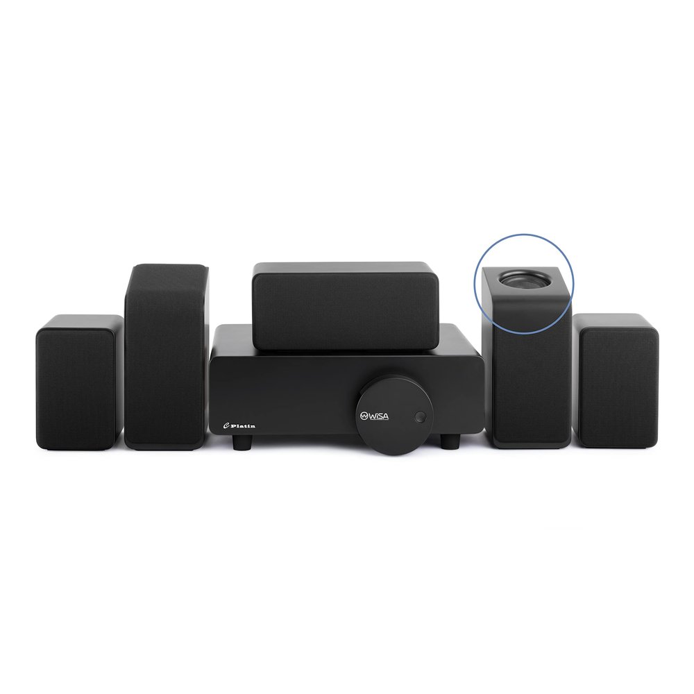 Platin Monaco 5.1.2 Home Theater System - Wireless Surround Sound System Upward Firing Speakers - THX Tuned & WiSA Certified