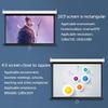 Pull Down Projector Screen 60 Inch HD Retractable Auto-Locking Projection Screen 16:9/4:3, Lightweight and Compact (Size : 4:3) view 3