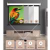 Pull Down Projector Screen 60 Inch HD Retractable Auto-Locking Projection Screen 16:9/4:3, Lightweight and Compact (Size : 4:3) view 4