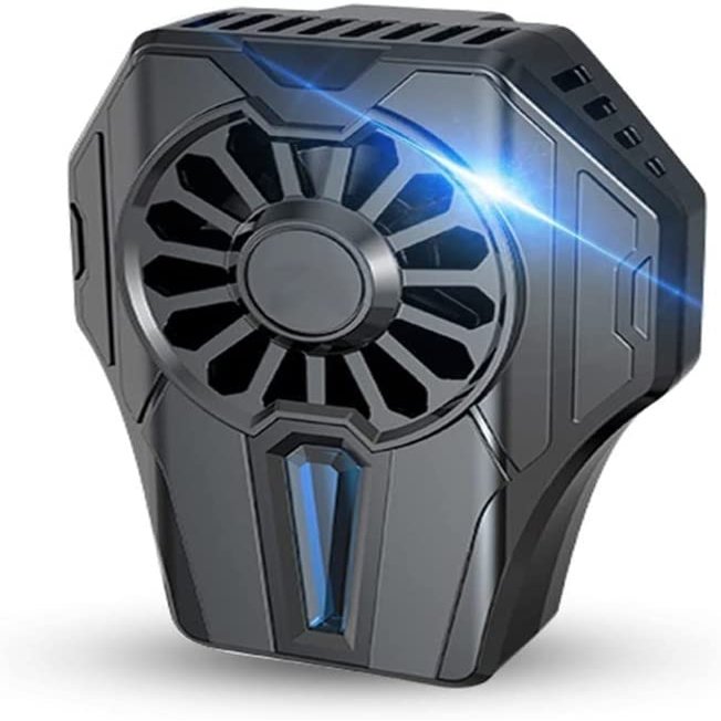 ELORES Mobile Phone Radiator Phone Cooling Fan Case Cold Wind Handle Fan Cooling Fan Mobile Phone