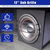 AICARS 12 Inches Metal Car Bar Grille Audio Speaker Subwoofer Grill Grille Cover- Pack of 2 view 2