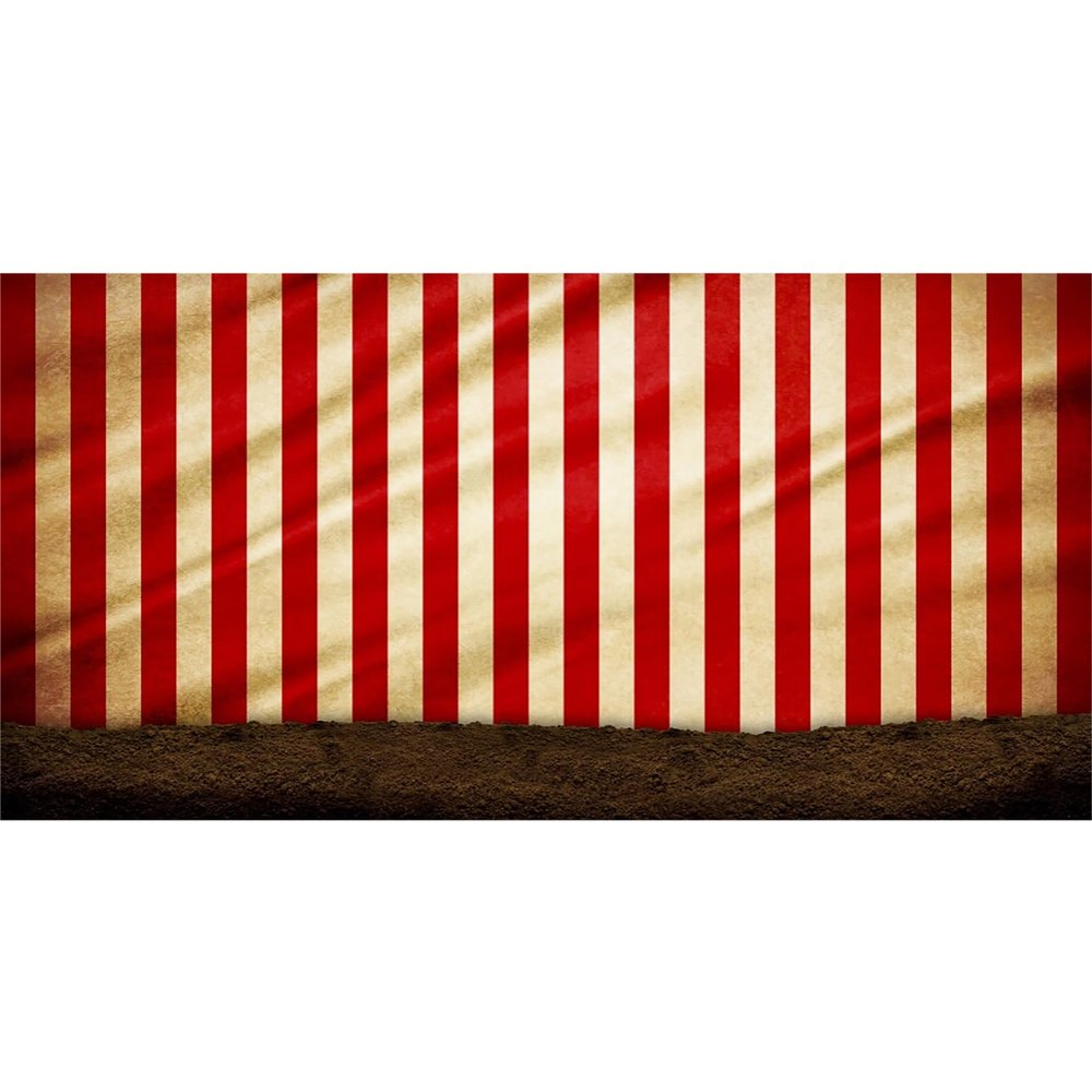 Baocicco 15x10ft Circus Backdrop Circus Tent Happy Birthday Carnival Backdrops Red and White Stripes Photography Background Baby Boy Girl Children Birthday Party Photography Booth Photo Props