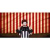 Baocicco 15x10ft Circus Backdrop Circus Tent Happy Birthday Carnival Backdrops Red and White Stripes Photography Background Baby Boy Girl Children Birthday Party Photography Booth Photo Props view 3