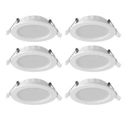 SDUYTDG 6 Pack Ultra Thin Recessed Light Led Downlight LED Ceiling Light 6W/9W/12W/18W/24W Led Kitchen Ceiling Lamp Recessed Light Conversion Kit 4000K 2.5inch-8inch
