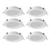 SDUYTDG 6 Pack Ultra Thin Recessed Light Led Downlight LED Ceiling Light 6W/9W/12W/18W/24W Led Kitchen Ceiling Lamp Recessed Light Conversion Kit 4000K 2.5inch-8inch view 1