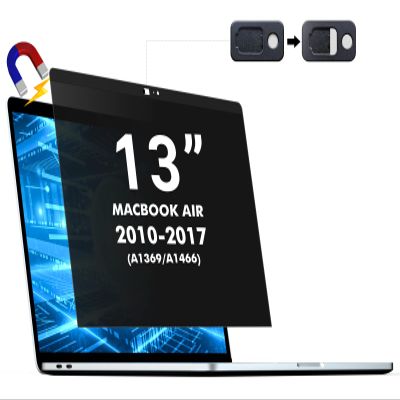 ZOEGAA Privacy Screen MacBook Air 13 Inch (2010-2017), Magnetic Removable Screen Filters Anti-Peeping, Anti Blue Light and Anti Glare Privacy Screen for Macbook Air 13 inch Model (A1369, A1466)