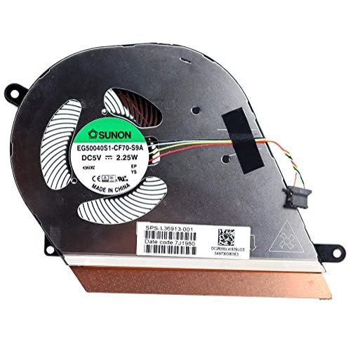 wangpeng New Laptop CPU Cooling Fan for HP Chromebook x360 14-DA CPU Cooling Thermal Fan DC28000LWS0 L36913-001