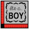 Baby Sign Announcement It's A Boy Reusable Stencil (8.5" x 11" Sheet) for Painting on Walls, Wood, Arts and Crafts (My Custom Stencils) view 2