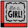 Baby Sign Announcement It's A Girl Reusable Stencil (8.5" x 11" Sheet) for Painting on Walls, Wood, Arts and Crafts (My Custom Stencils) view 2