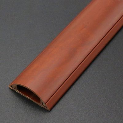 ZJKXJH Tv Cord Cover Cable Raceway on Wall/Ceiling/Floor, Extension Cable Concealer System, PVC Wood-Effect Cables Management to Hide Wires (Color : Style 5, Size : 13 Cable)