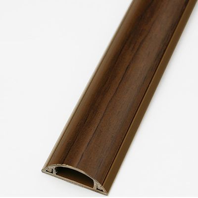ZJKXJH Cable Management Channel, Wood Grain Cord Cover Cable Raceway on Wall, Cable Raceway Under Desk with Adhesive, Easy to Install (Color : Style 3, Size : 2 Cable)