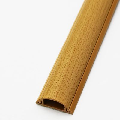 ZJKXJH Cable Management Channel, Wood Grain Cord Cover Cable Raceway on Wall, Cable Raceway Under Desk with Adhesive, Easy to Install (Color : Style 6, Size : 2 Cable)