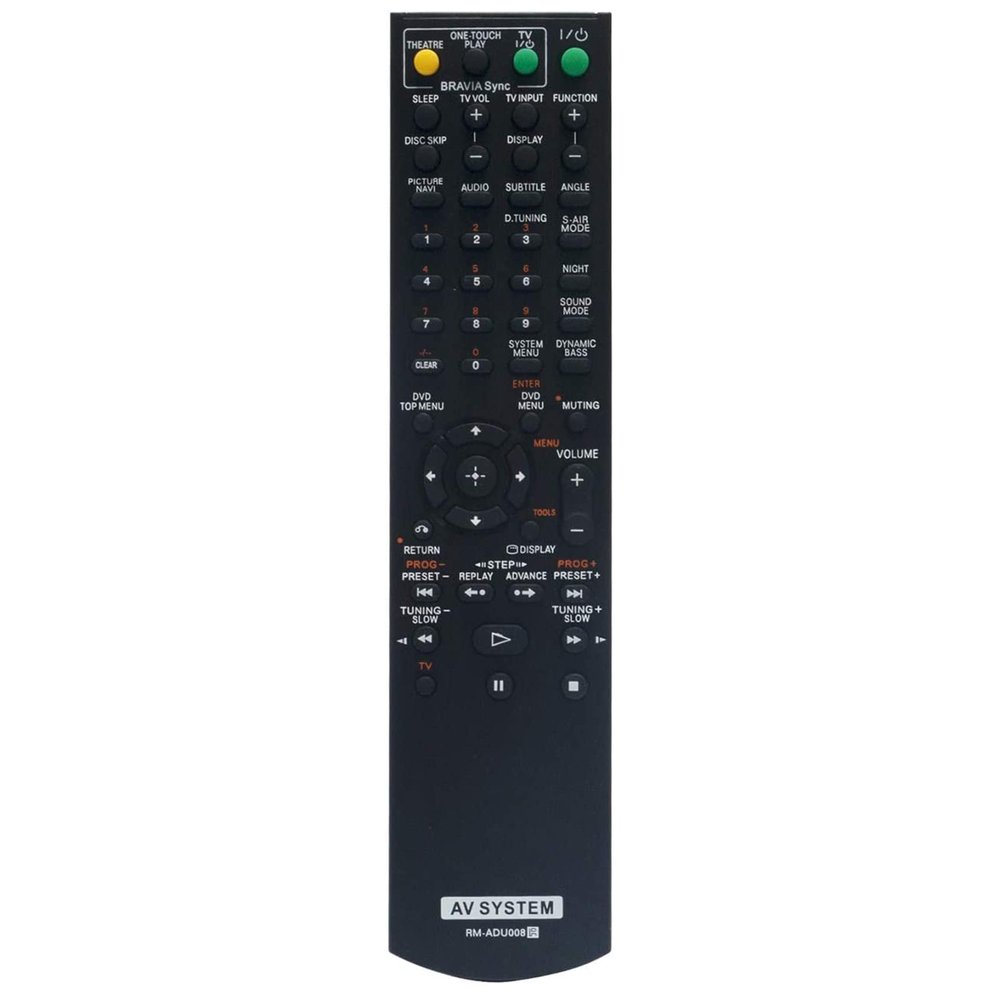 Beyution RM-ADU008 RMADU008 Replaced Remote Control Compatible with Sony DVD Home Theatre System SS-TS80 SS-CT80 SS-TS82 SS-WS81 DAV-HDX275 DAV-DZ570 DAV-HDX276 HCD-HDX275 HCD-DZ570 SS-TS81