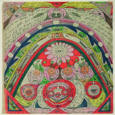 Adolf Wolfli : Australia is without Doubt the Habitat... : Archival Art Print