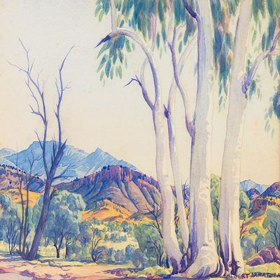Albert Namatjira : Australian Scene : 1940 : Archival Quality Art Print