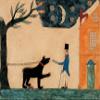Bill Traylor : Man Feeding a Bear an Ear of Corn : Archival Quality Art Print view 1