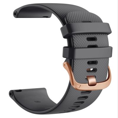 CZKE 18 20 22mm Smart Watch Official Straps For Garmin Venu 2 Silicone Wristband Belt For Garmin Venu 2S SQ Bracelet Watchband (Color : Preto, Size : 18For Garmin Venu 2S)