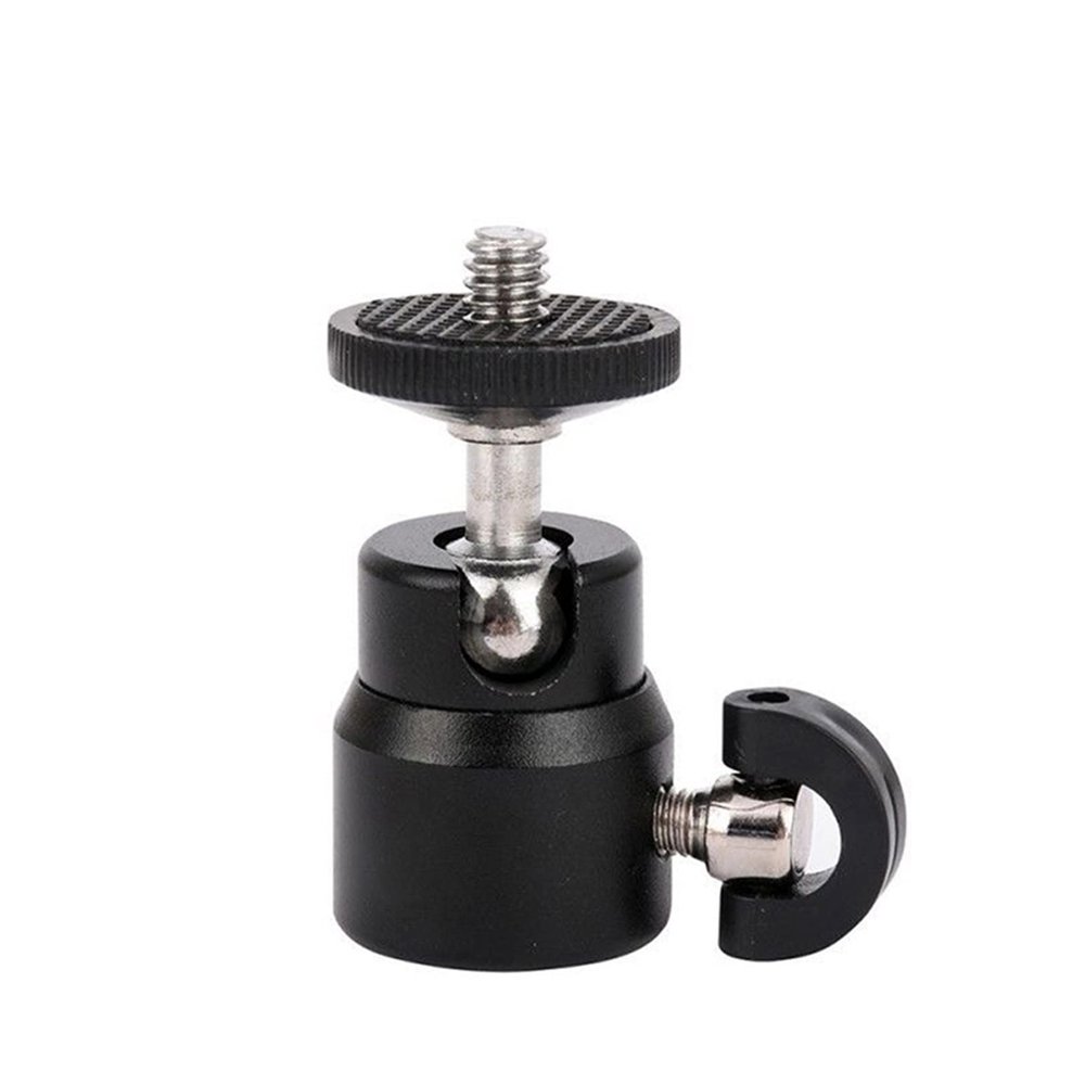 ANUTE 1pc Ball Head Fit for Camera Tripod LED Light Flash Tripod Bracket Holder Mount 1/4 Hot Shoe Adapter Cradle