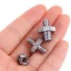 ANUTE 10Pcs/pack 1/4 Inch And 3/8 Inch Camera Screw Adapter Converter Threaded Mount Set view 3