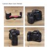 Camera Case Black Genuine Leather Protective Half Body Cover Base Case with Bottom Opening Version for Fujifilm X-H2 Camera, Black, Half Body Base Case view 2