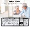 104 Keys Large Print Keyboard, Wired USB Computer Keyboard with Oversized Print Letters for Low Vision, Elderly, Seniors, Visually Impaired view 4