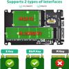 ELUTENG M.2 to SATA Adapter - 2 in 1 Converter for MSATA/M.2 NGFF SSD to 2.5" SATA III, Supports B&M Key, Not for M Key view 4