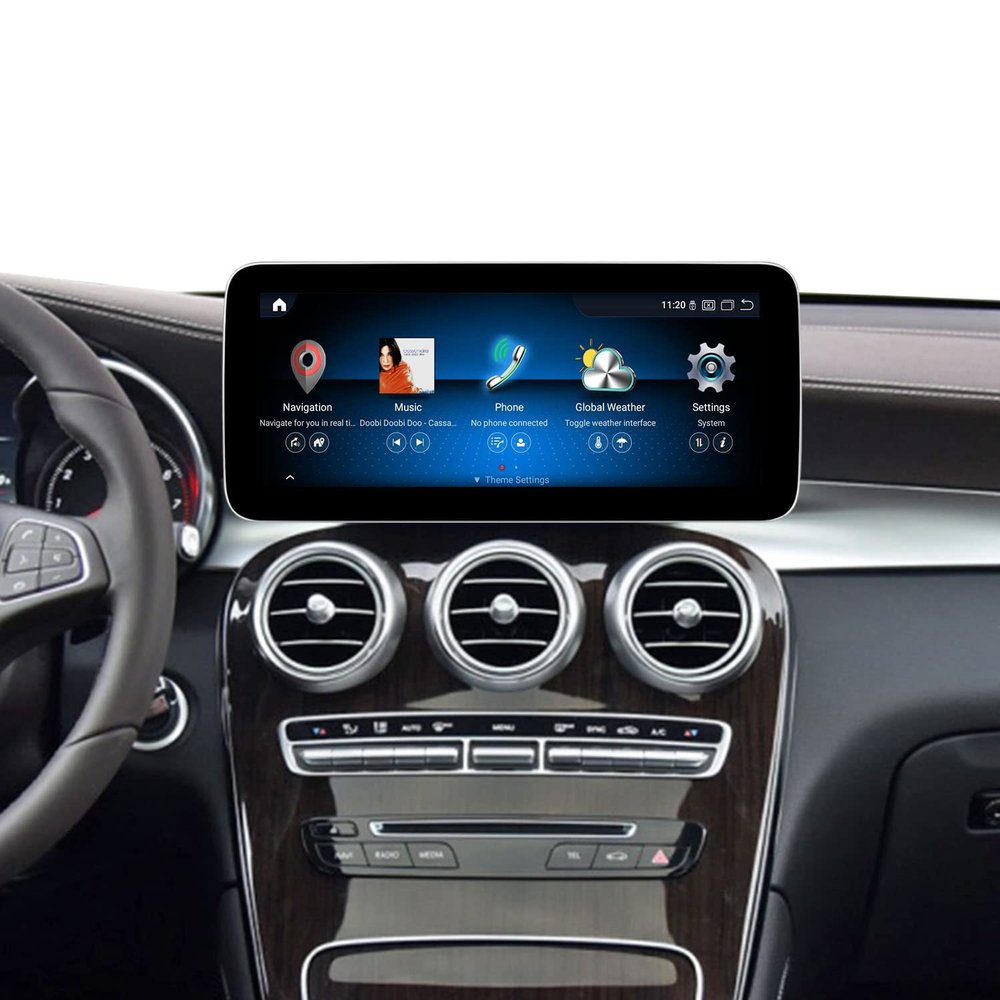 KOASON 12.3inch 8+128G Android13 Screen Display Monitor Upgrade Multimedia Player GPS Navigation for Mercedes Benz C GLC Class (2014-2018) W205 NTG5